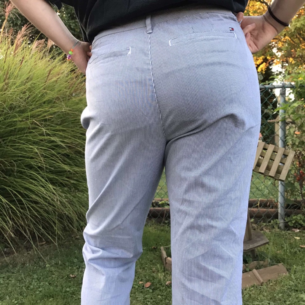 Tommy Hilfiger Cuffed Pinstripe Pants